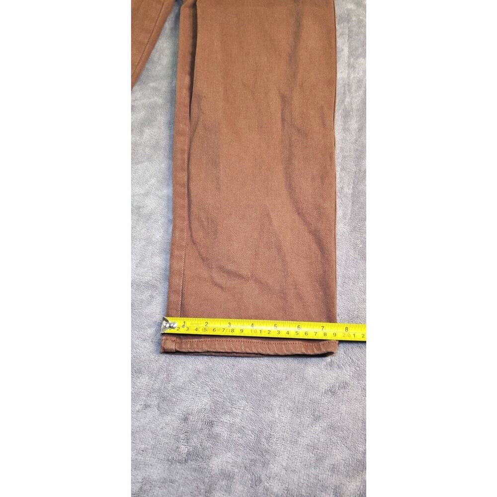 Wilfred Free Straight Leg Jeans Womens Size 2 Brown Wash Denim High Rise C4-217 - Picture 3 of 11